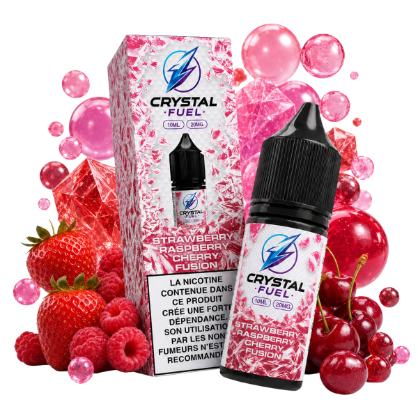 Strawberry Raspberry Cherry Fusion 20mg 10ml Crystal Fuel